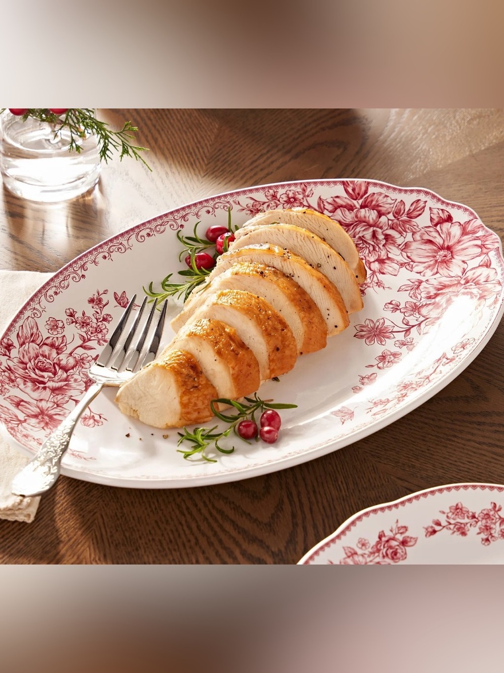The Pioneer Woman Agatha Red 16" Oval Serving Platter